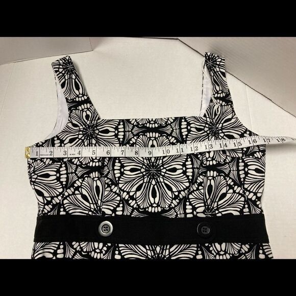 LONDON TIMES, Black&White, Geometric design, dress‎ - Picture 2 of 11